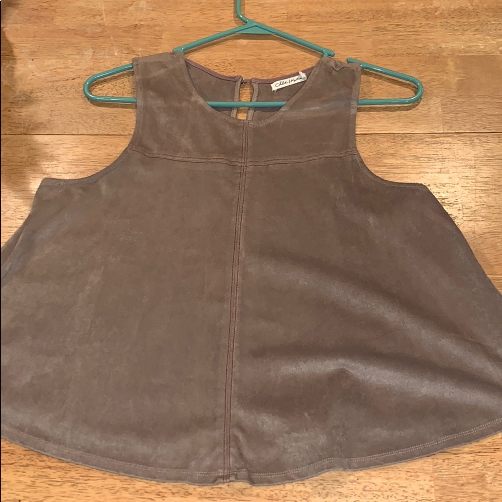 size medium suede top